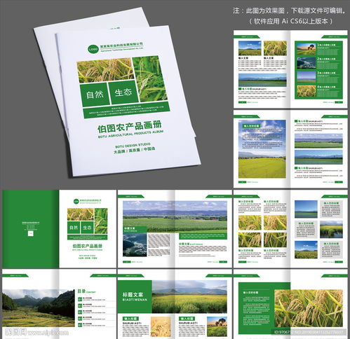 農(nóng)業(yè)農(nóng)產(chǎn)品作物畫(huà)冊(cè)模板圖片